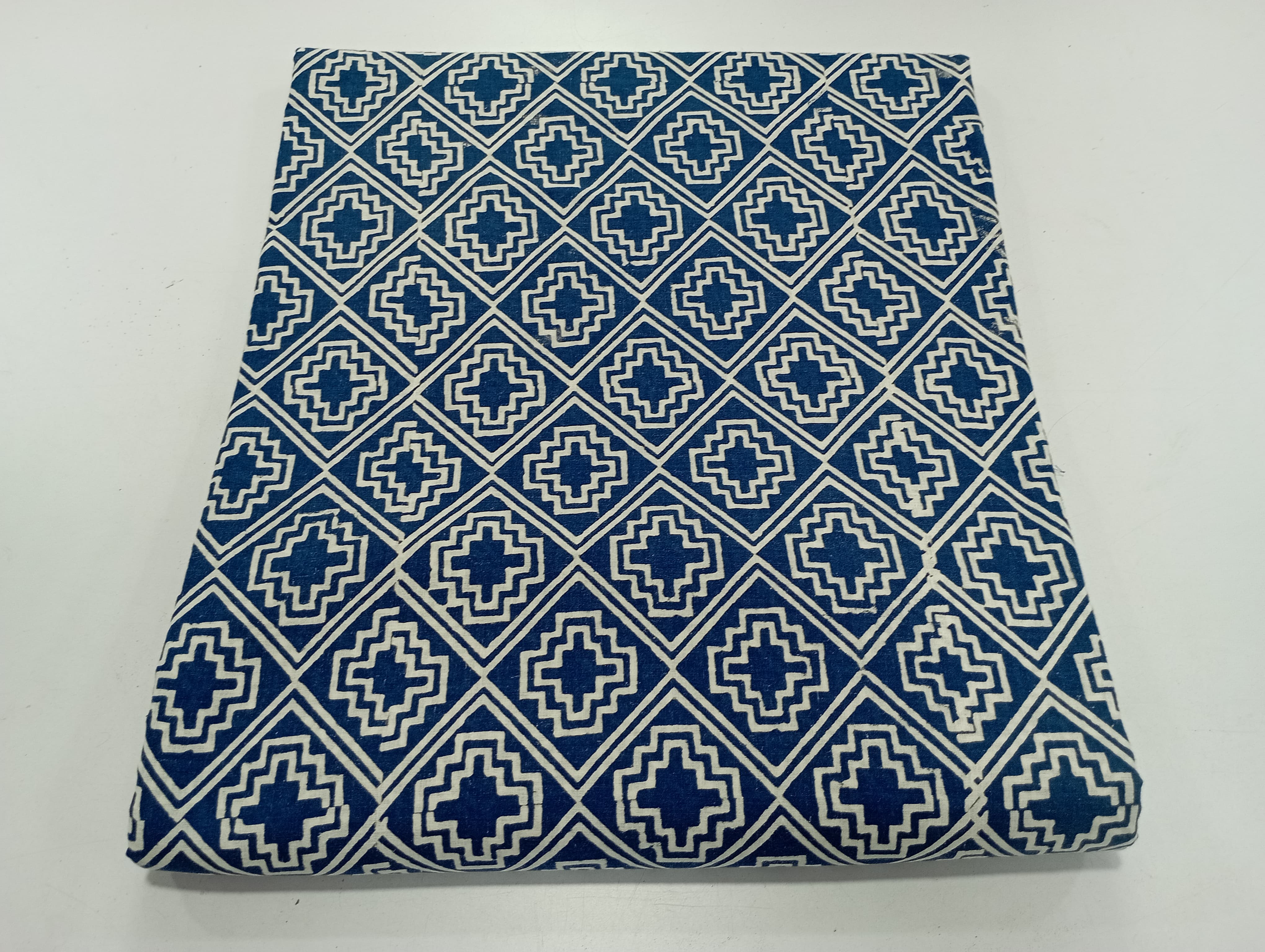 vintage cotton indigo dress fabric
